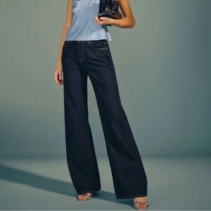 Reformation Cary Low Rise Slouchy Wide Leg Long Jeans